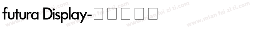 futura Display字体转换